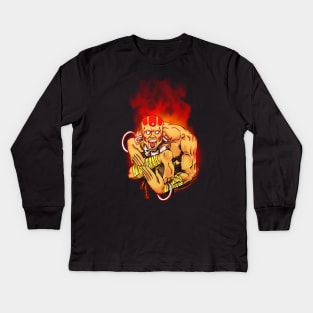 Yoga Flame Kids Long Sleeve T-Shirt